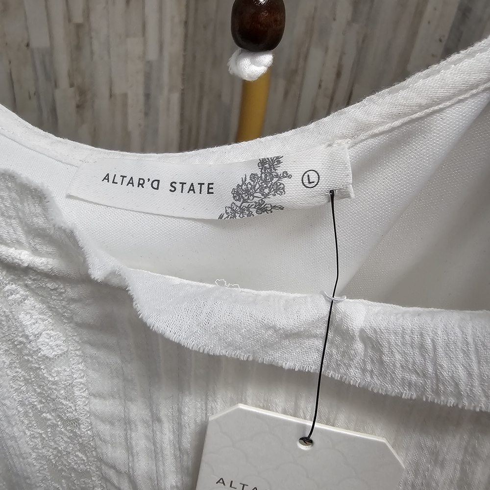 NWT Altar'd State Taran Ivory Textured Dress - Picture 5 of 5